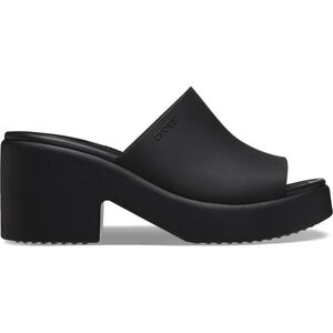 Crocs Sandals Womens Size 8 Black Brooklyn Heel LiteRide Slide Block Platform